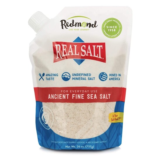 Redmond RealSalt All Natural Sea Salt - Unrefined from Ancient Sea Bed, 26 ounces